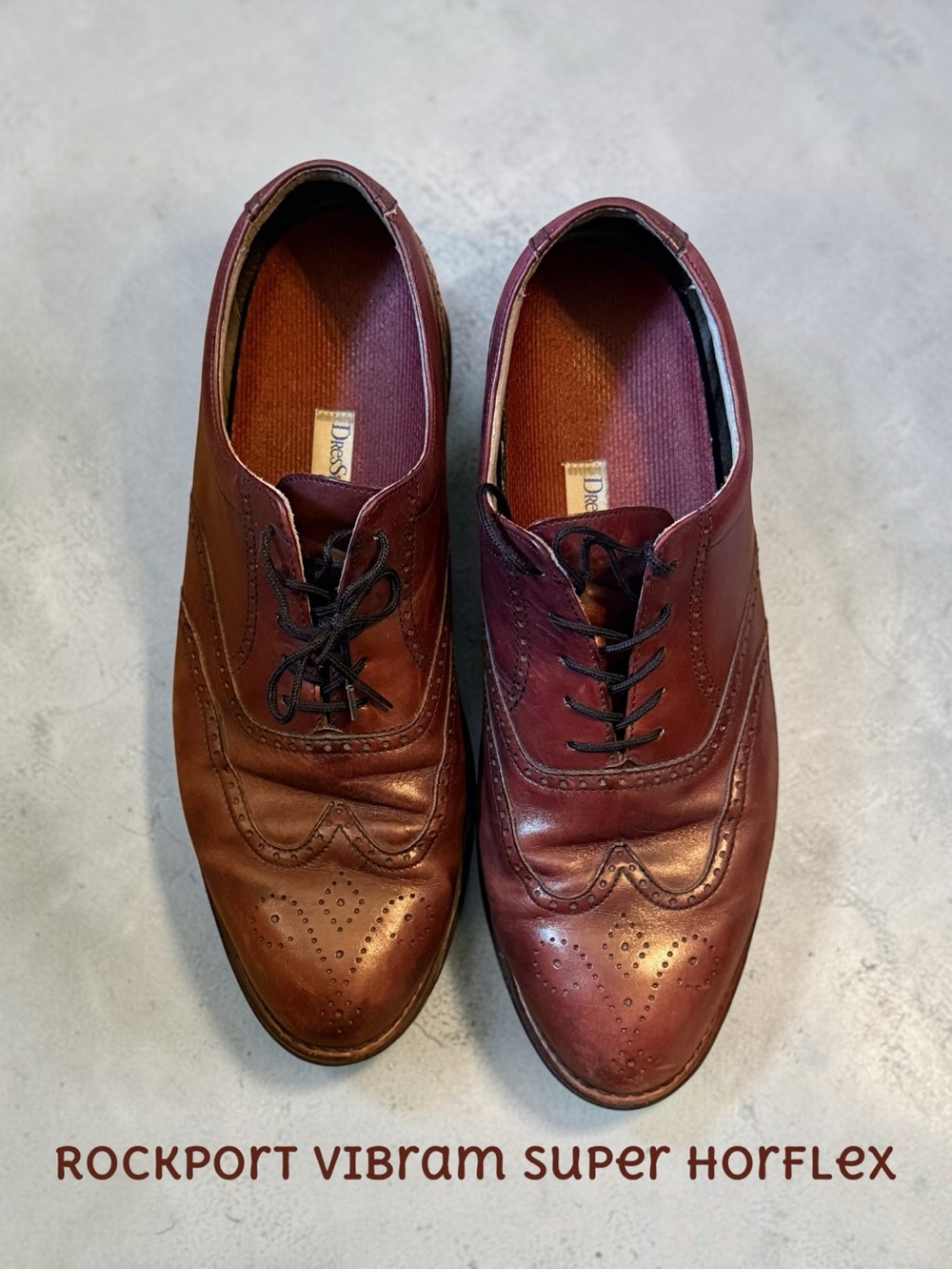 🌸VTG-Rockport Men's Burgundy/Brown Wingtip Oxfords